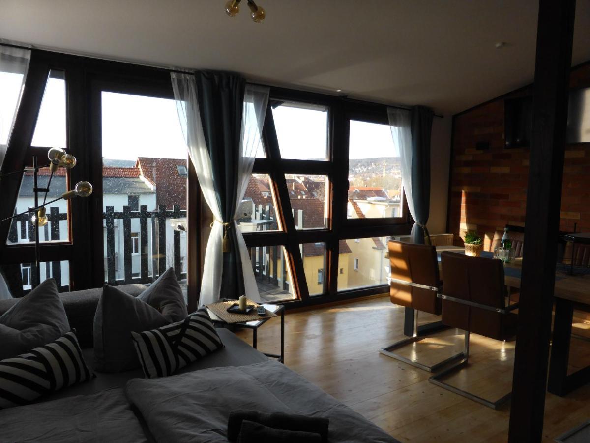 Apartment Skyline Of Jena, Luxurioes, Einzigartig, Free Wifi, Parkplatz, Klimatisiert, Zentral 外观 照片