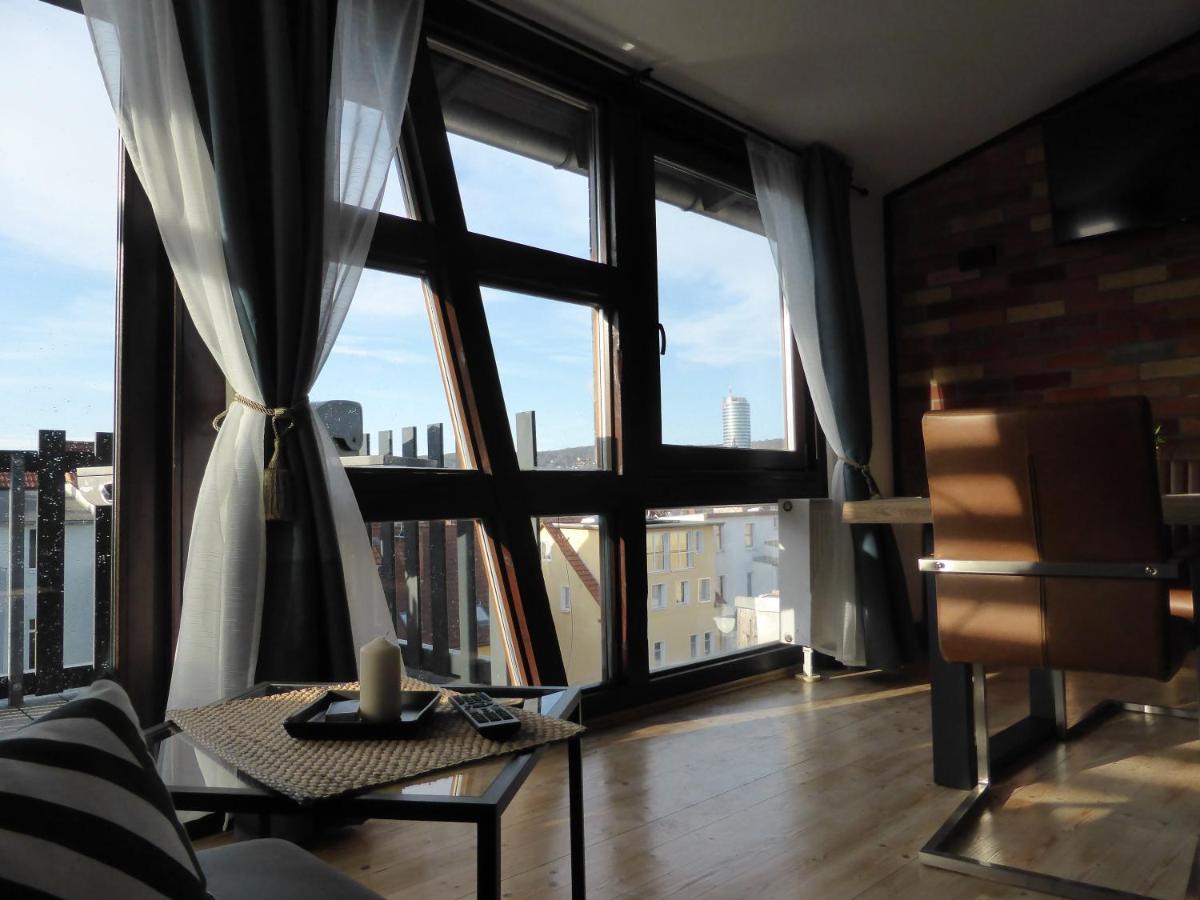 Apartment Skyline Of Jena, Luxurioes, Einzigartig, Free Wifi, Parkplatz, Klimatisiert, Zentral 外观 照片