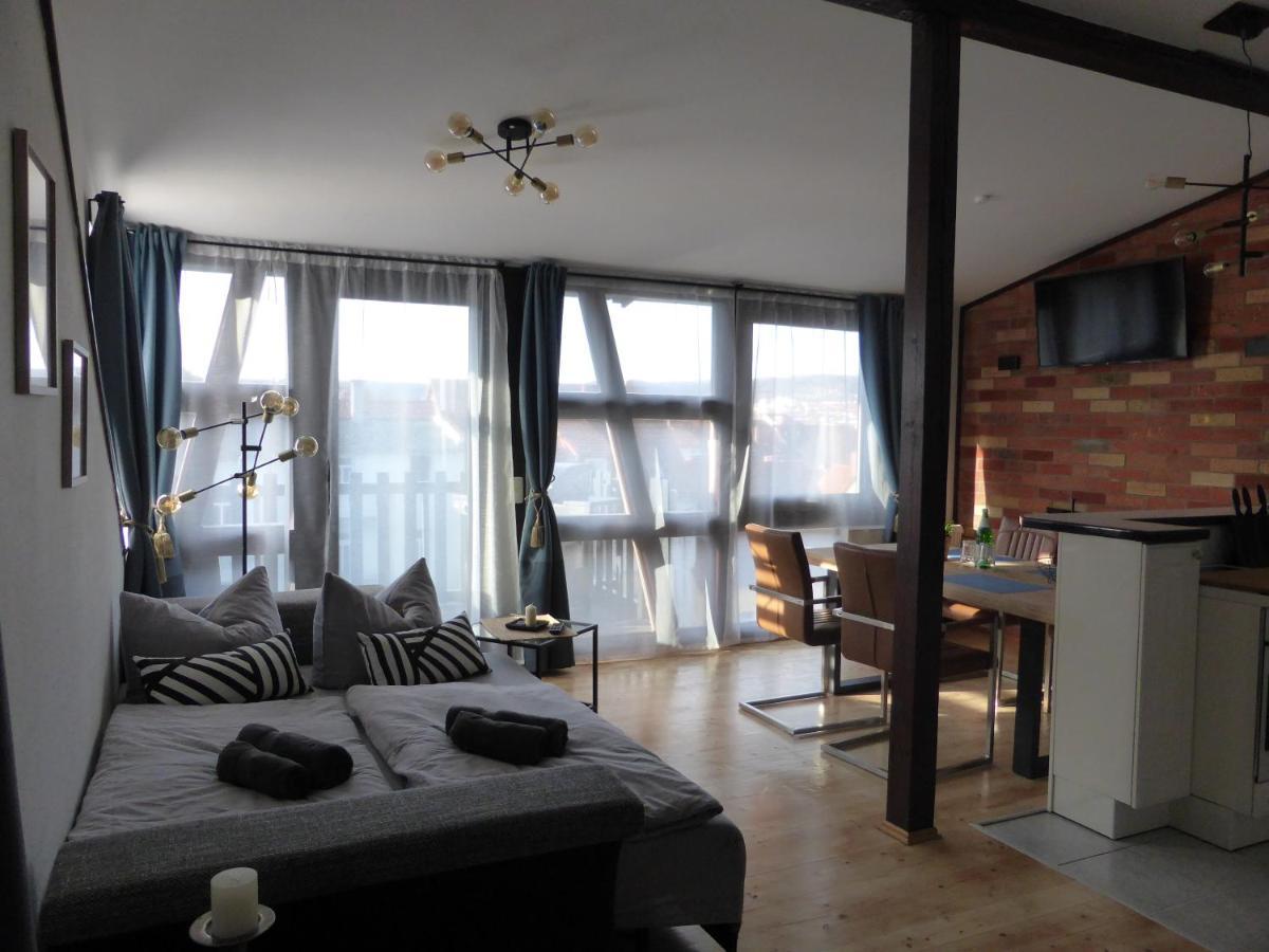 Apartment Skyline Of Jena, Luxurioes, Einzigartig, Free Wifi, Parkplatz, Klimatisiert, Zentral 外观 照片